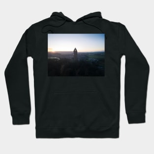 Stirling Wallace Monument from the air Hoodie